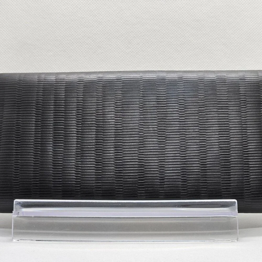 Salvatore Ferragamo Leather Wallet Wristlet Black